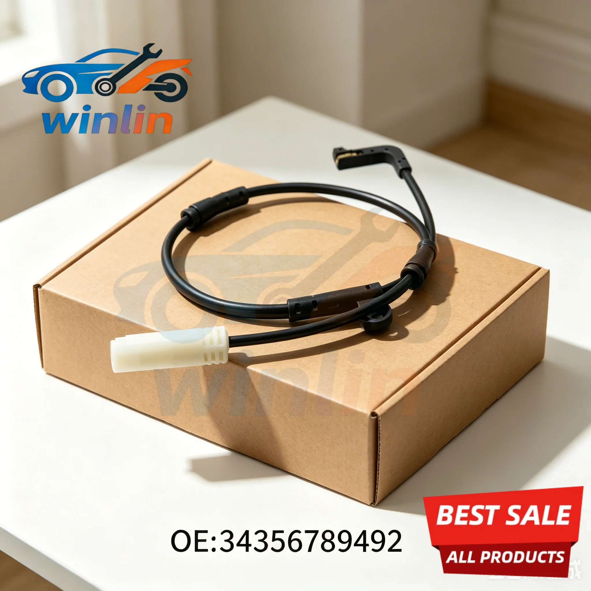 34356789492 Front Rear Brake Pad Wear Indicator Sensor For BMW 5 Series E60 E61 E63 E64 520d 530d view 5