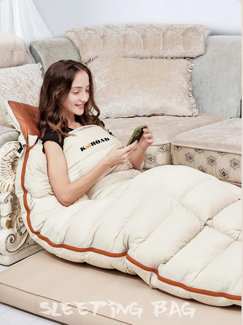 Lohascamping Adult Down Sleeping bag Machine washable Ultralight 3 Season Sleeping Bags for home Traveling Camping sleeping bag image 2
