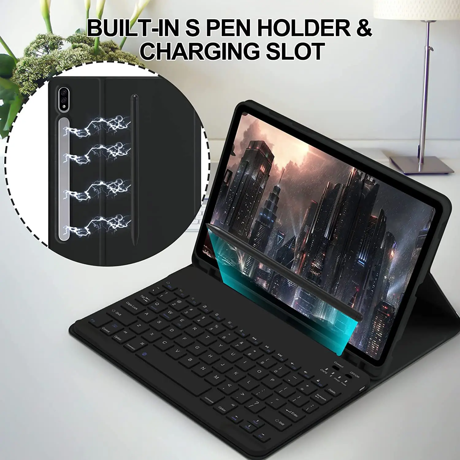 Case for Samsung Galaxy Tab S9 Plus 12.4inch Tablet Cover for Samsung Tab S9+ 12.4 SM-X810 X816 X818 Magic Keyboard Case