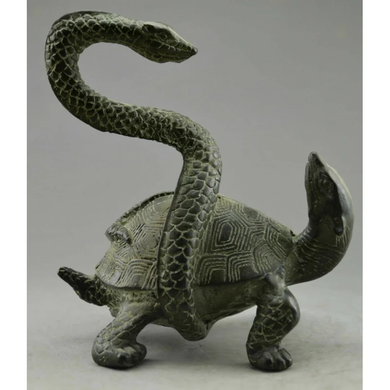 Xuanwu Turtle Snake Basalt four Spirits beasts Feng Shui god beast statues