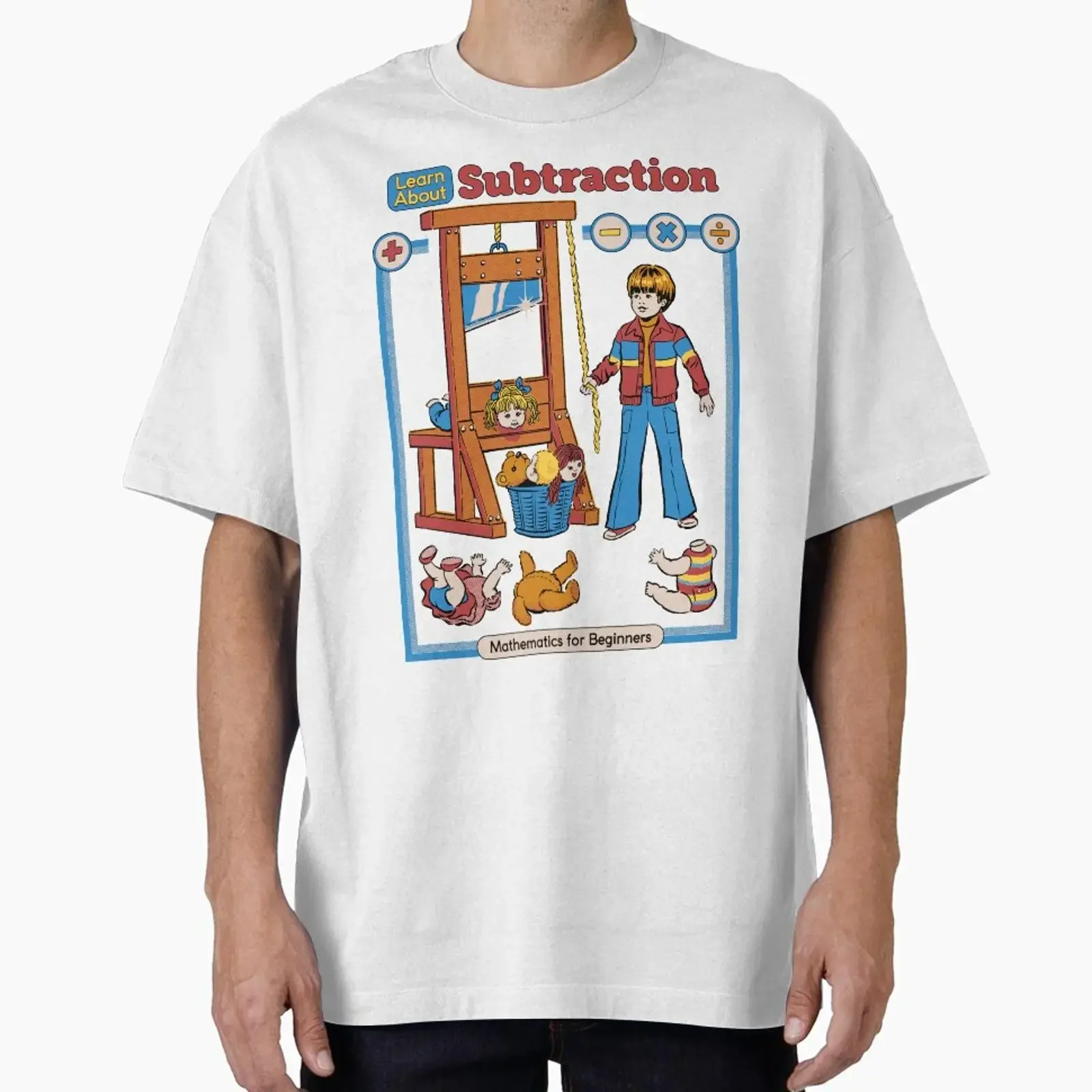 Learn About Subtraction designed and sold by Steven Rhodes vintage Washed streetwear fashion Versatile Stretched Unisex