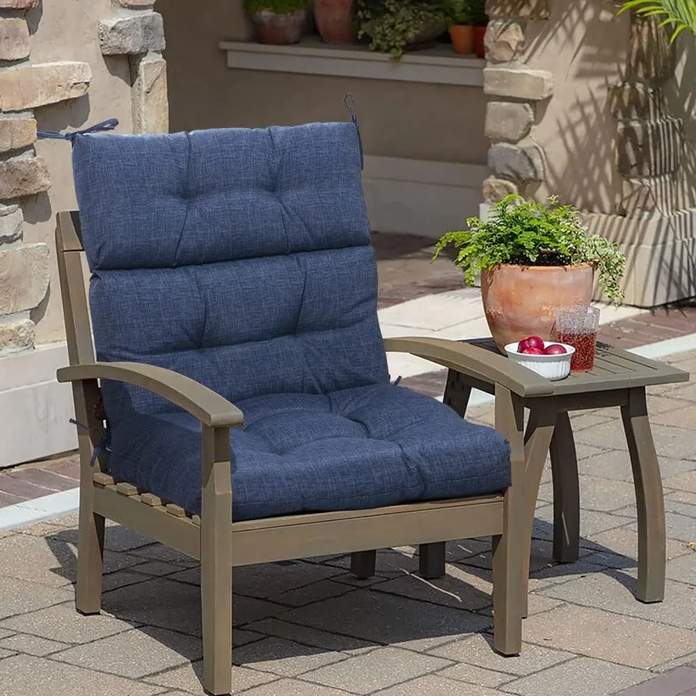 مجموعة وسائد كرسي بظهر مرتفع من MAGPIE FABRICS للاستخدام الداخلي/الخارجي مكونة من قطعتين، كرسي هزاز مقاوم للماء للجلوس العميق في الهواء الطلق #1