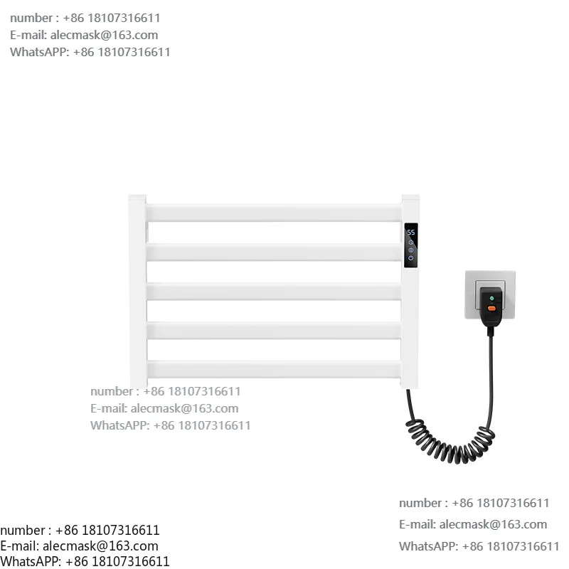 

Electric towel rack, constant temperature intelligent carbon fiber electric heating towel rack, non-punching wall-mounted towel