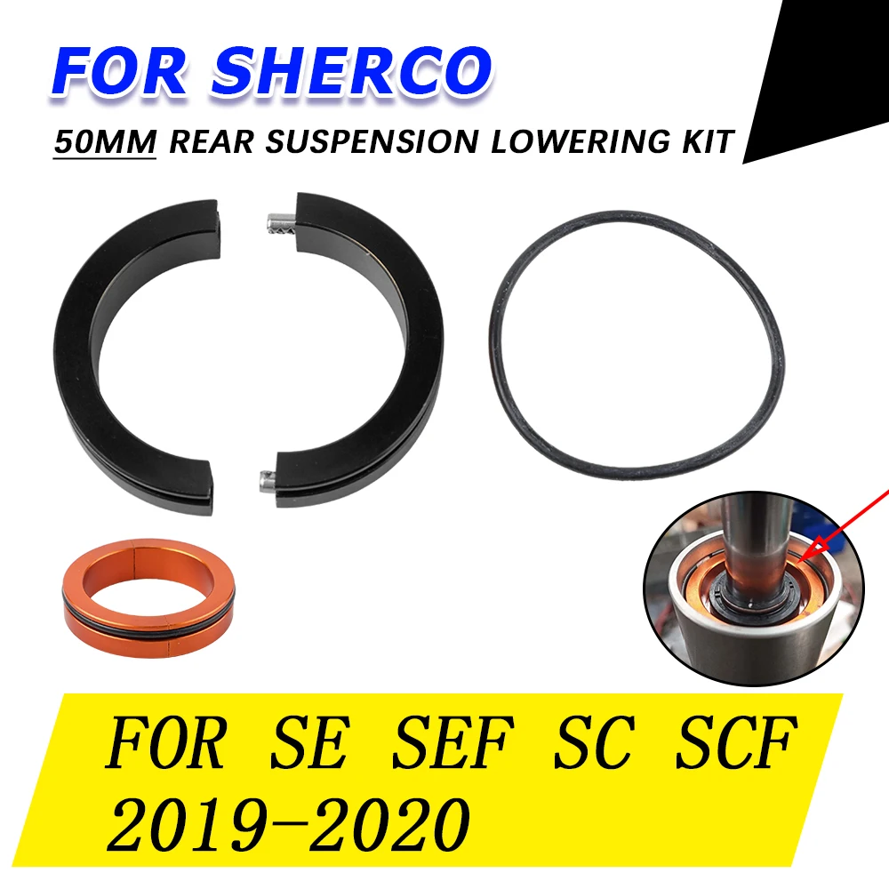 Motorcycle 50MM Rear Suspension Shock Absorber Lowering Kit For SHERCO SE SEF SC SCF 125 250 300 450 500 FACTORY SE300 2019 2020