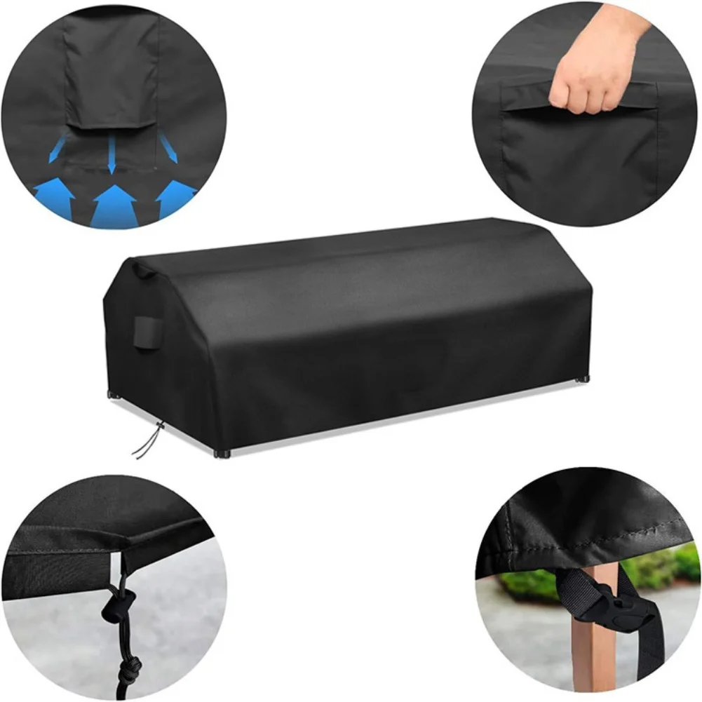 Waterproof Picnic Table Cover With Handle & Drawstring For Outdoor Protection Waterproof Elastic Rectangle Table Cover