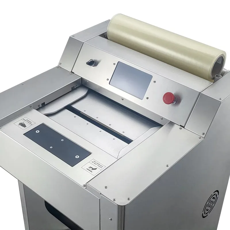 Customized Wrapping Wide Application Automatic PVC Cling Film Packing Machine Super Market Tray Sealing Food Wrap Machine