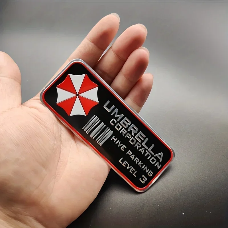 1PC Waterproof Umbrella Corp Hive Parking Level 3 Sticker Motorcycle Helmet Scooter Decal