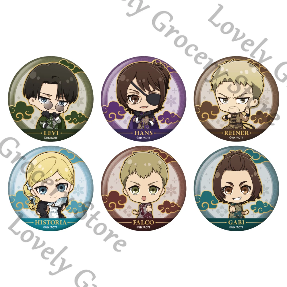 

Anime Shingeki No Kyojin Attack on Titan Levi Ackerman Cosplay Brooch Ornament Cartoon Badge Charm Accessory Emblem Mascot Gift