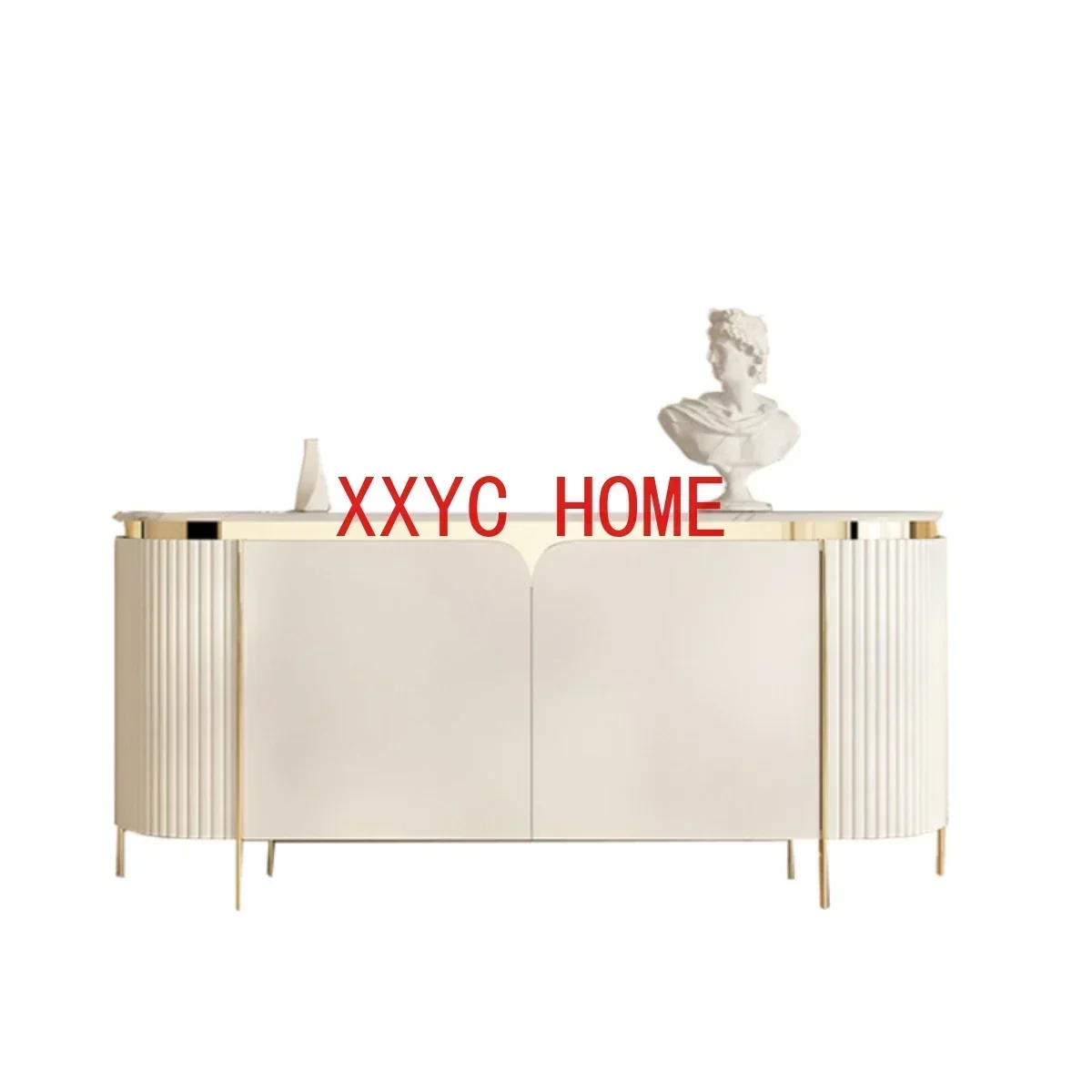 Итальянский входной шкаф, светильник, роскошный шкаф для обуви, простой современный сервант, каменная пластина