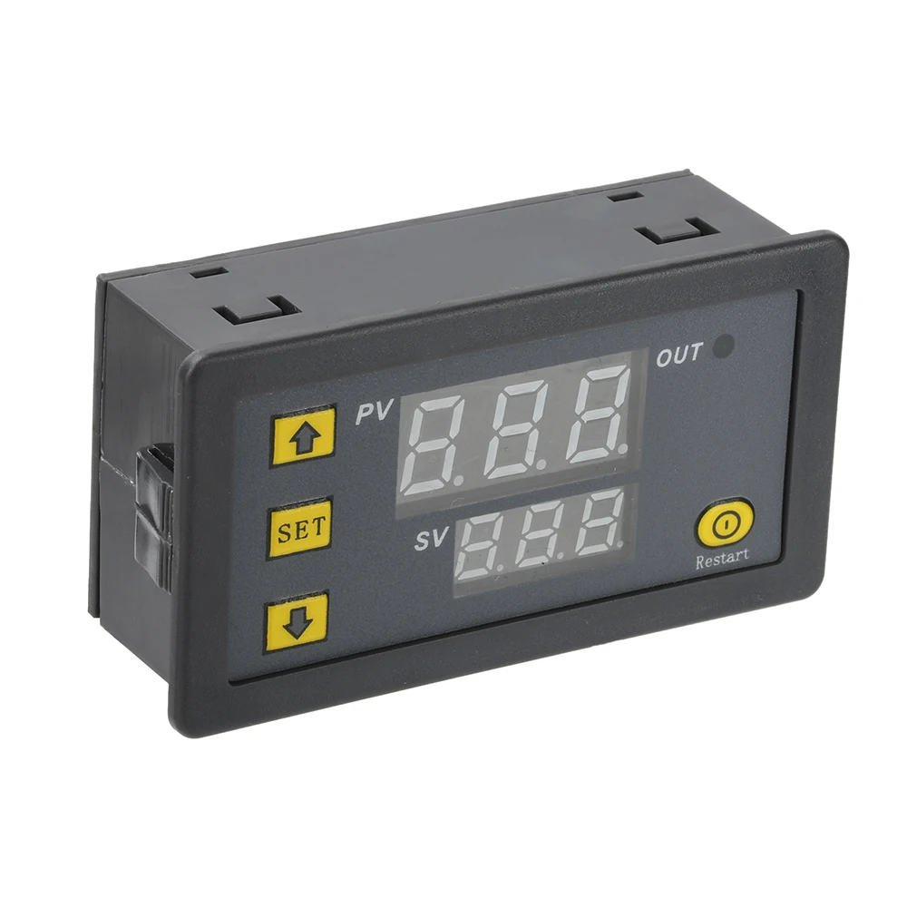 W3230 5V 12V 24V AC110-220V Cavo sonda Regolatore di temperatura digitale Display a LED Termostato Misuratore di calore/raffreddamento