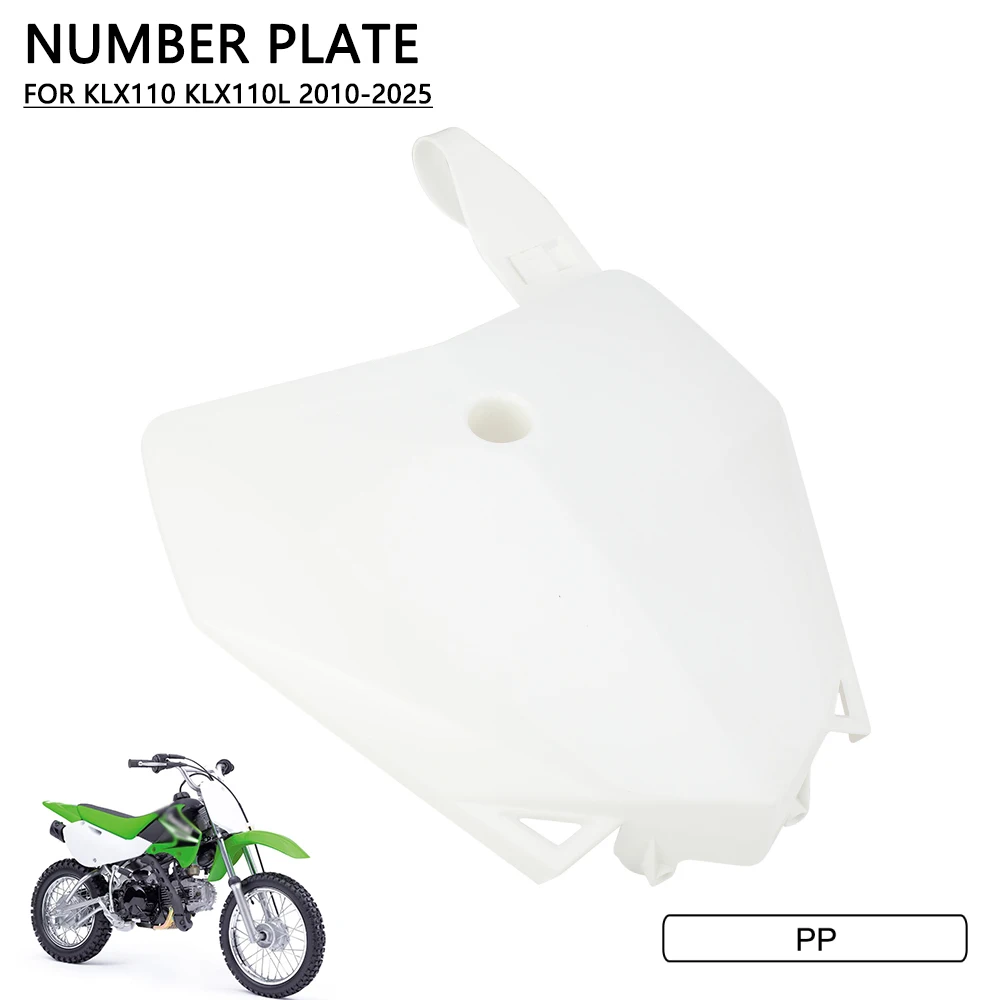Nummernschildhalterung Kunststoffabdeckung Verkleidung Motorräder Zubehör für Kawasaki KLX110 KLX110L 2010-2025 Dirt Pit Bike Motocross