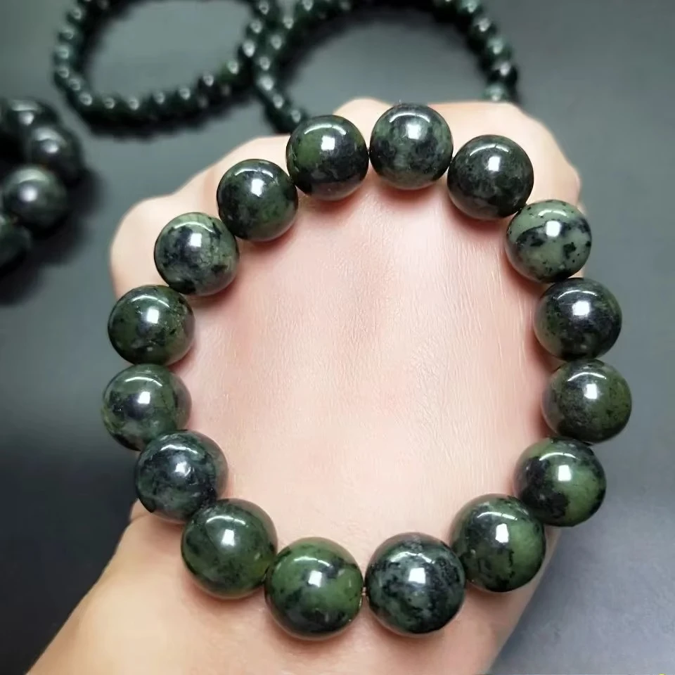 

Tibetan Natural Jade Medicine Wang Shi Bracelet Men's and Women's Versatile Health Care Bracelet Jewelry