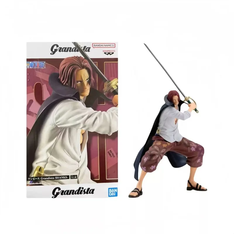 

Bandai Original Box One Piece Grandista Redhead Shanks Desktop Ornaments Collection Gifts