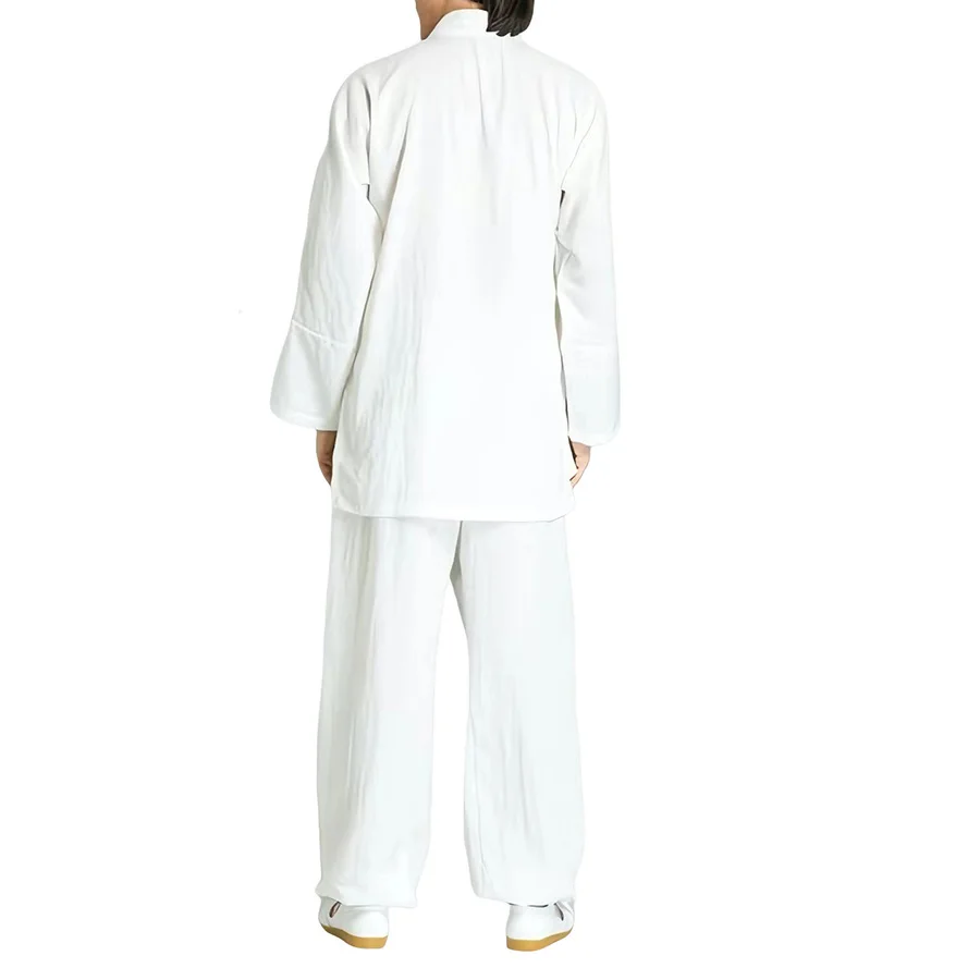 Unisex TaiChi Clothing Linen Cotton Breathable Practice Clothes Martial Arts Clothes Performance Clothes WuDang Taoist Robes