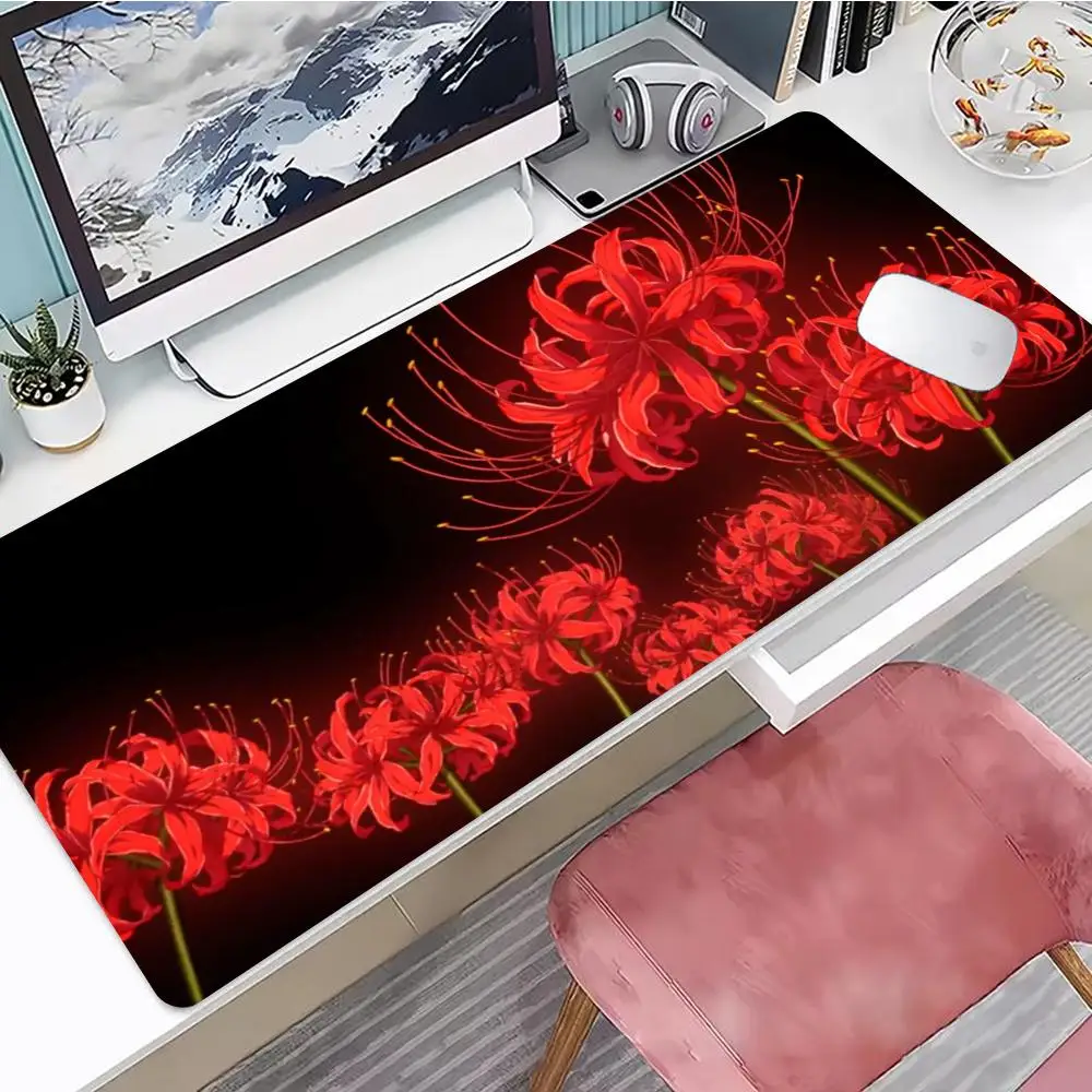 

Red spider lily Mouse Pad Gaming Mouse Pad, Mouse Pad with Edges and Non-Slip Rubber Base, Extended Mouse Pad