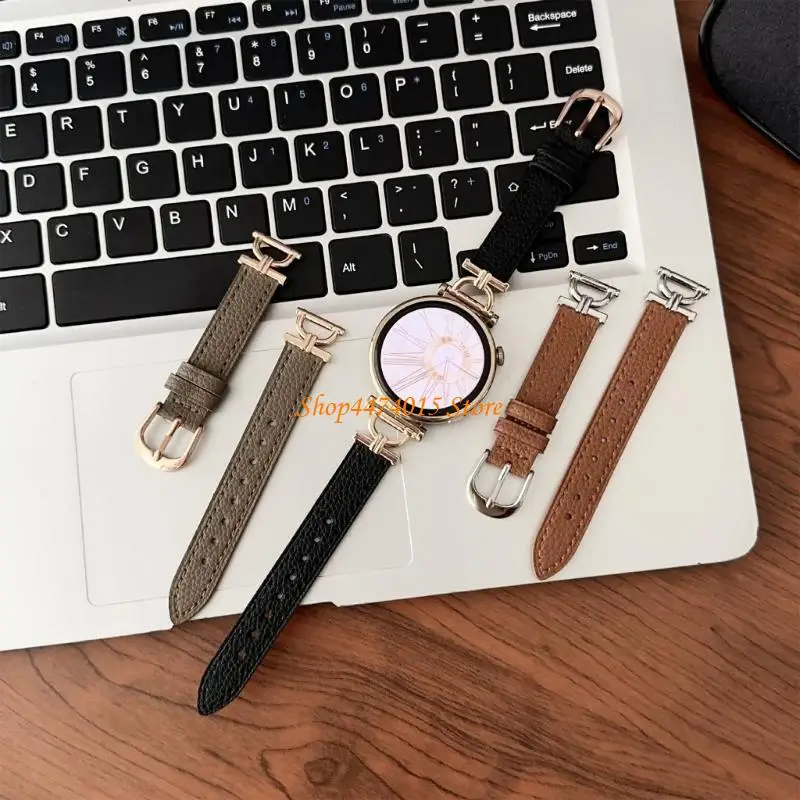 K1AA versátil 20 mm Reloj Strap Leather Watch Band para relojes inteligentes