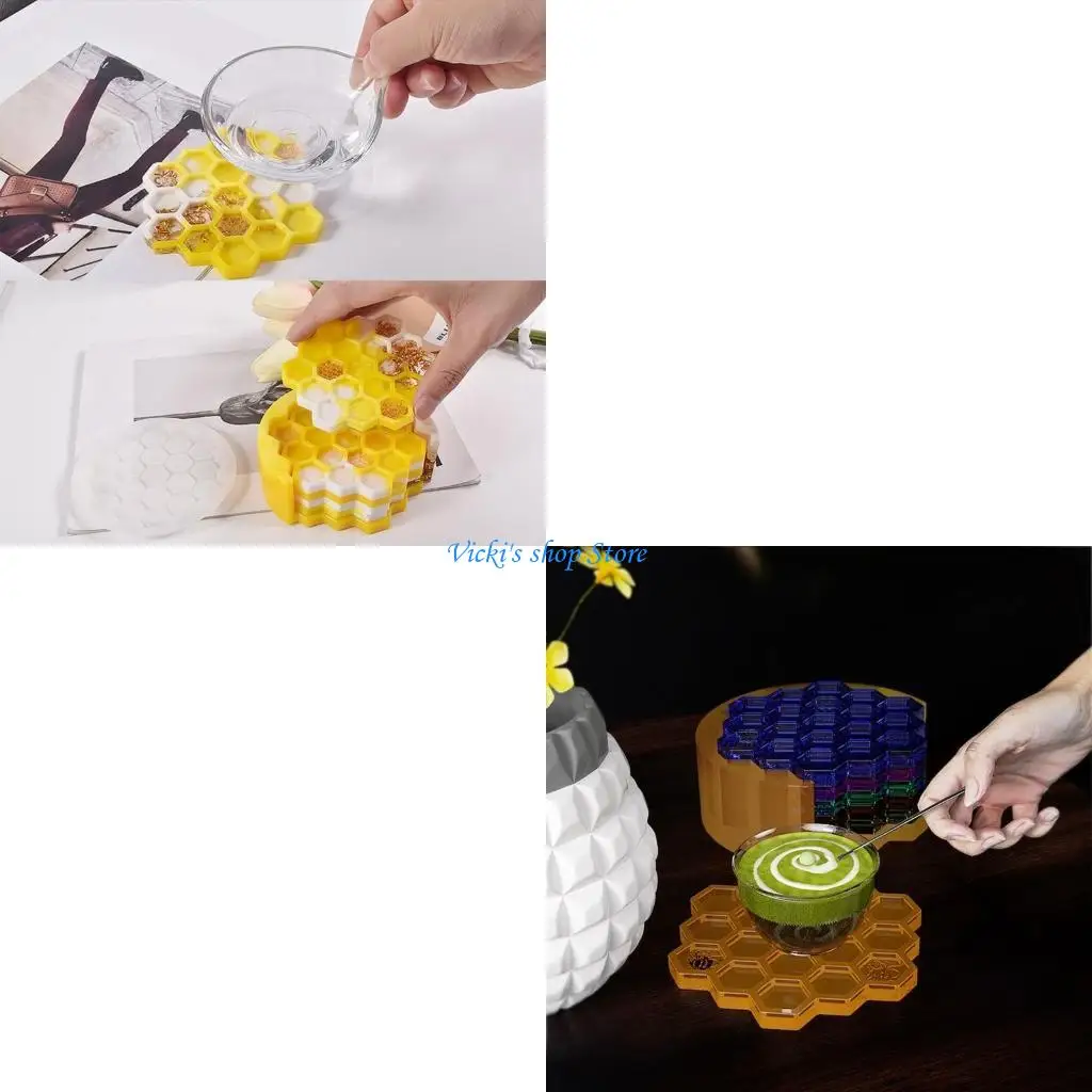 

Easy to Use Silicone Honeycomb Moulds Epoxy Resin Making Molds for Craft Enthusiasts Jewelry Crafting Mould