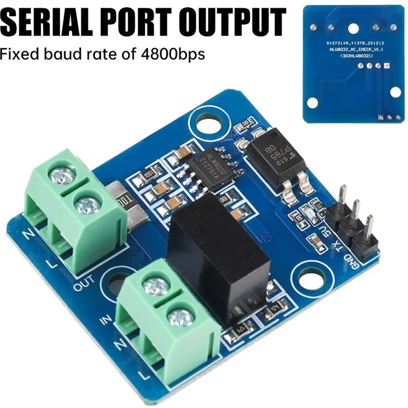 ABYN-UART Communication Module HLW8032 For Electrical Data Acquisition AC Voltage And Current Measurement Output Port Module