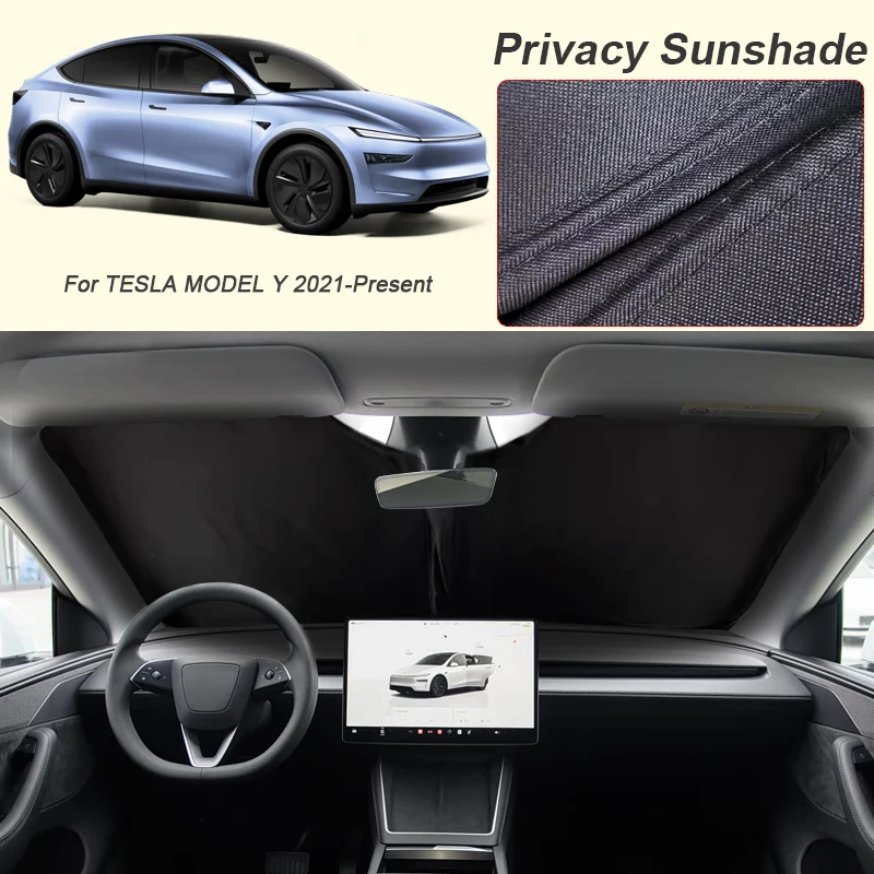 

Автомобильный солнцезащитный козырек на черное окно для TESLA MODEL Y 2021, автоматический анти-УФ-тепляционный защитный чехол, аксессуар для интерьера