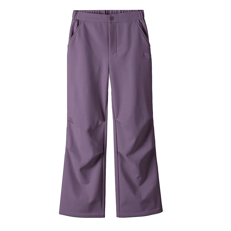 GOLDEN CAMEL Men's Hiking Pants Workwear Warm Plus Fleece Pant Straight Paratrooper Loose Sport Trousers Outdoor Water-repellent