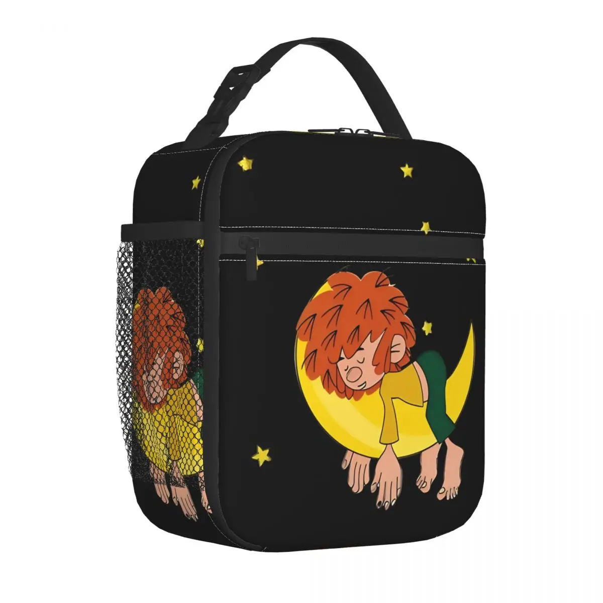 Pumuckl Sleeps On The Moon Insulated Lunch Bag Leakproof Lunch Container Cooler Bag Lunch Box Tote School Picnic Men Women