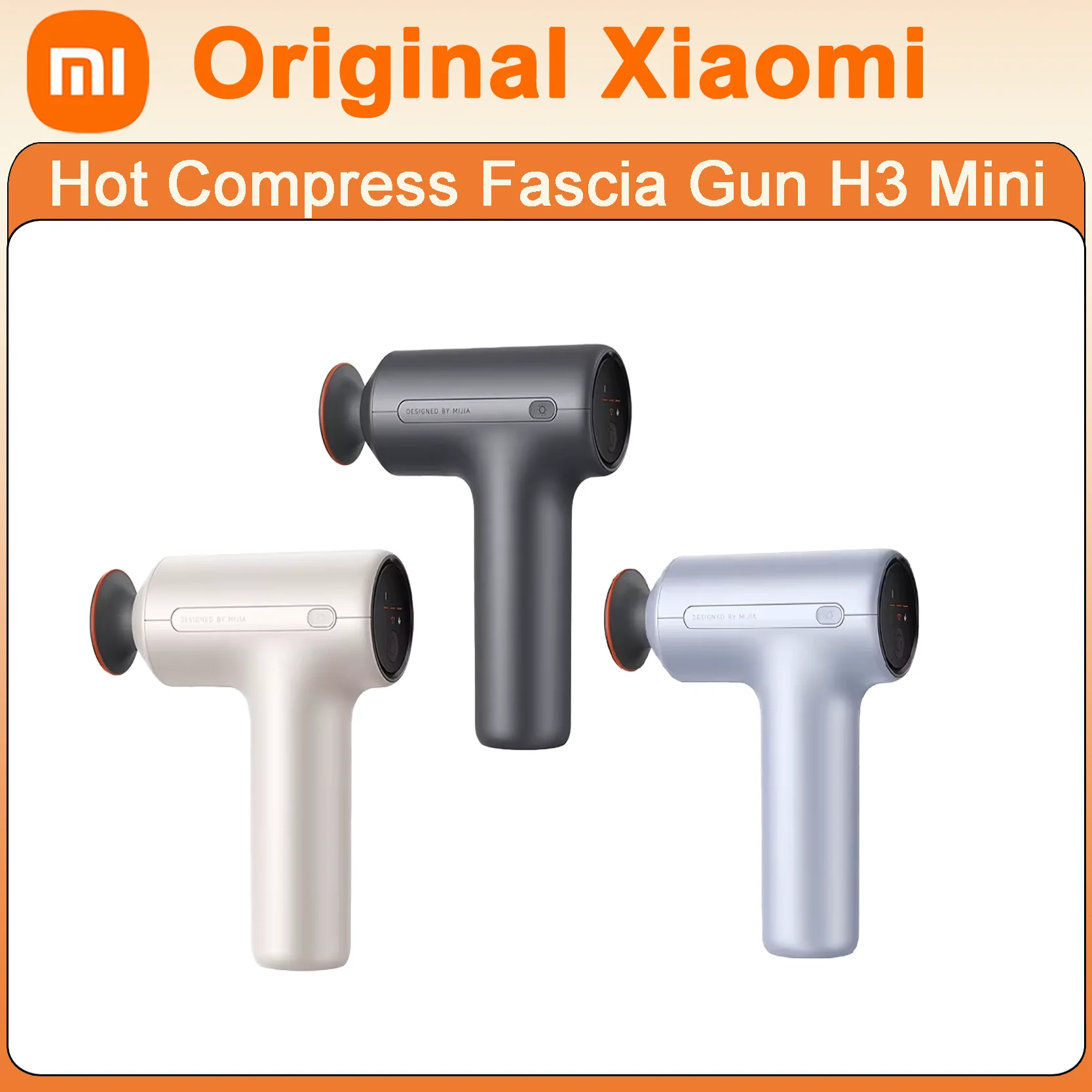 الأصلي Xiaomi Mijia H3 البسيطة فآسيا بندقية المحمولة تدليك العضلات بندقية 12 كجم التوجه فرش محرك صامت 3 مدلك رؤساء #1