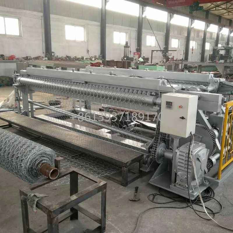 High Speed Automatic Hexagonal Wire Mesh Chicken Fence Cage Gabion Box Making Machine