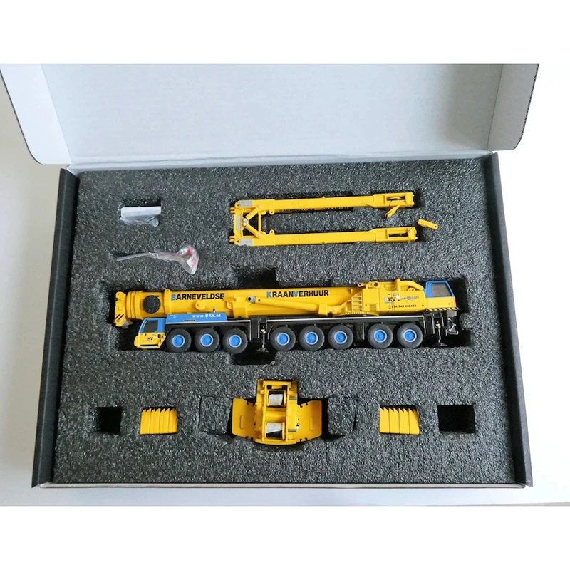 Diecast 1:87 Scale Liebherr LTM 1500-8.1 Crane Alloy Model Collection Souvenir Display Ornaments Vehicle Toy