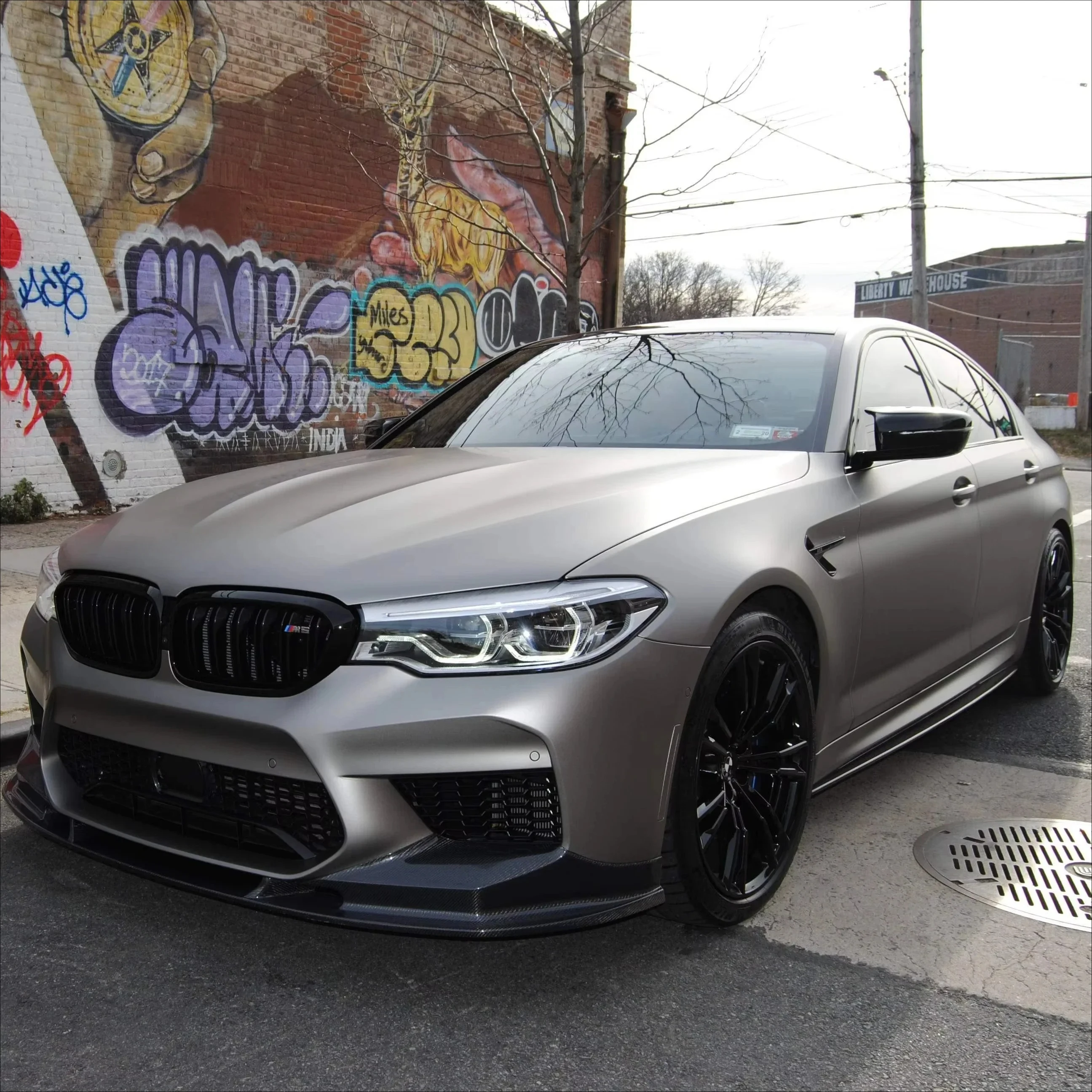 

3D carbon fiber front lip for F90 M5 rear diffuser perfect fitmentcustom