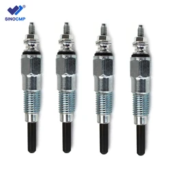 4pc 3TNE68 3TNA68 Glow Plug set 119717-77800 12v for Yanmar 3TNA72 3TN75 3TNA75 3TNT5U 3TN66 COMBINE 3TNA72-UAC, 3TN75- TRACTORS