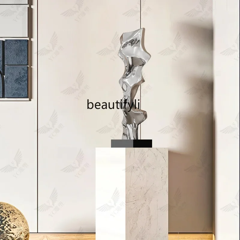 

Modern light luxury creative hotel lobby ornament entrance living room resin fiberglass sculpture4567