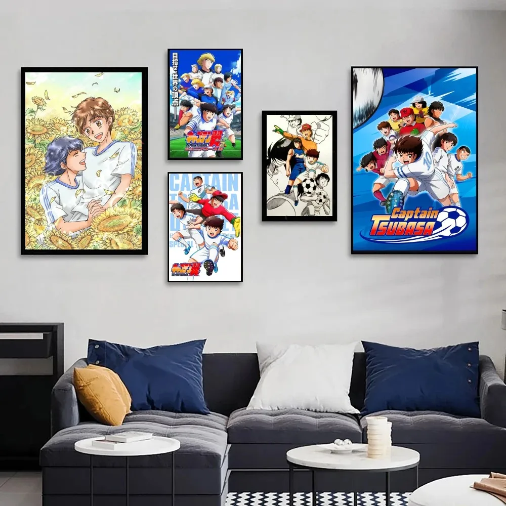 1pc Captain Tsubasa Poster Poster Art Print Bar Living Room Furniture Decor