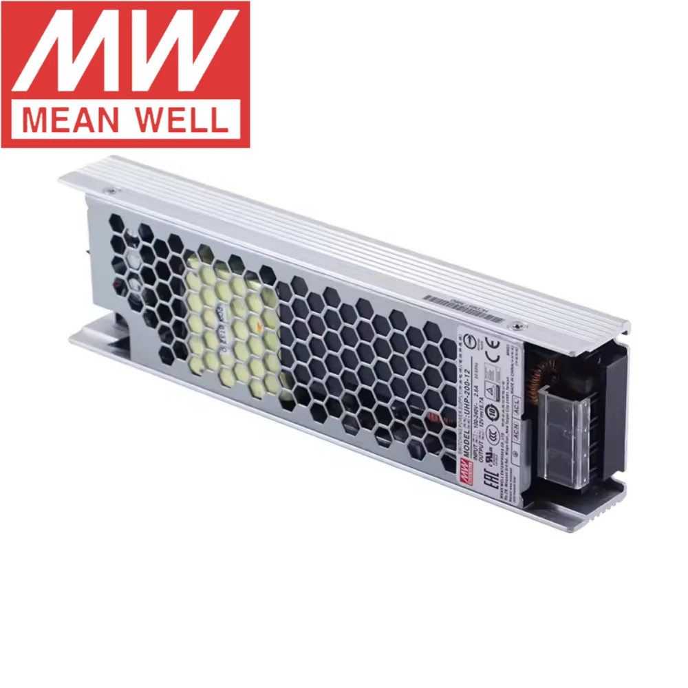 MEAN WELL UHP-200-12 UHP-200-15 UHP-200-24 UHP-200-48 MEANWELL 200W Slim Type with PFC Switching Power Supply