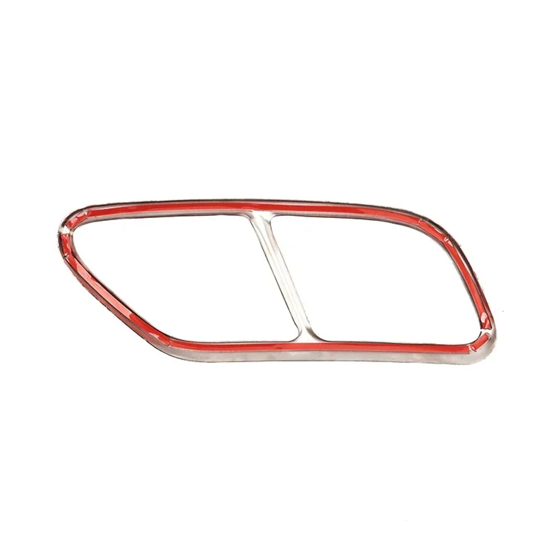 For Audi A4 B9 2018-2020 2021 A3 2022 Car Muffler Pipe Cover Trim Tail Throat Pipe Exhaust Outlet Covers Decoration Accessories