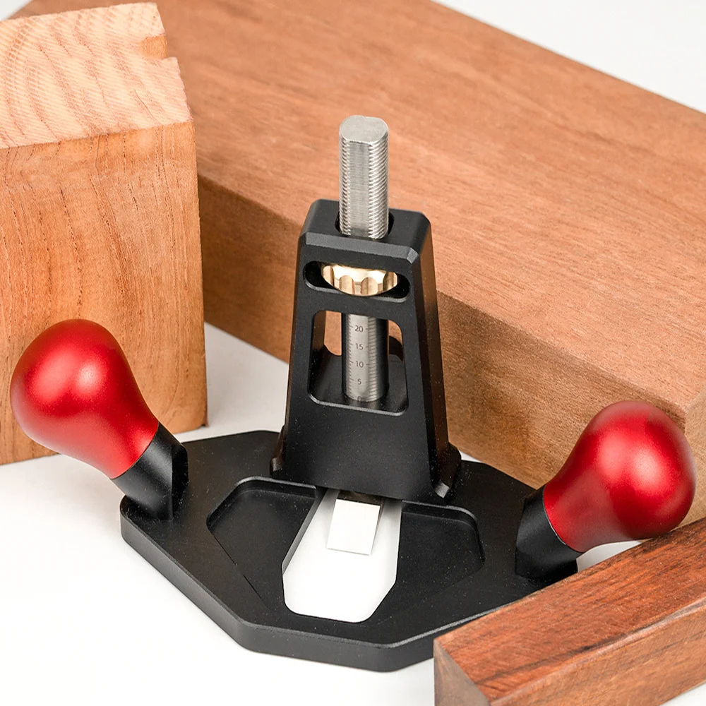 يده راوتر المسوي للزاوية اليمنى لسان الكتف التشذيب الأخدود الشق راوتر الطائرة مريحة عمق ضبط المسمار الجوز