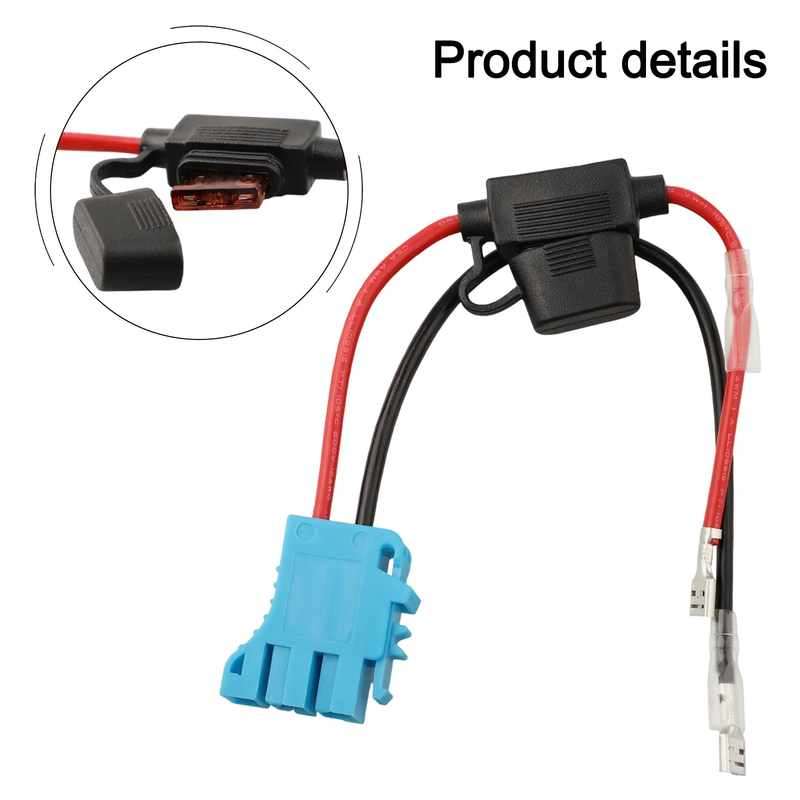12AWG Wiring Harness Connector with 40A Fuse for Peg Perego 12V SLA Battery Powered Ride On Toy Electrical System Maintenance