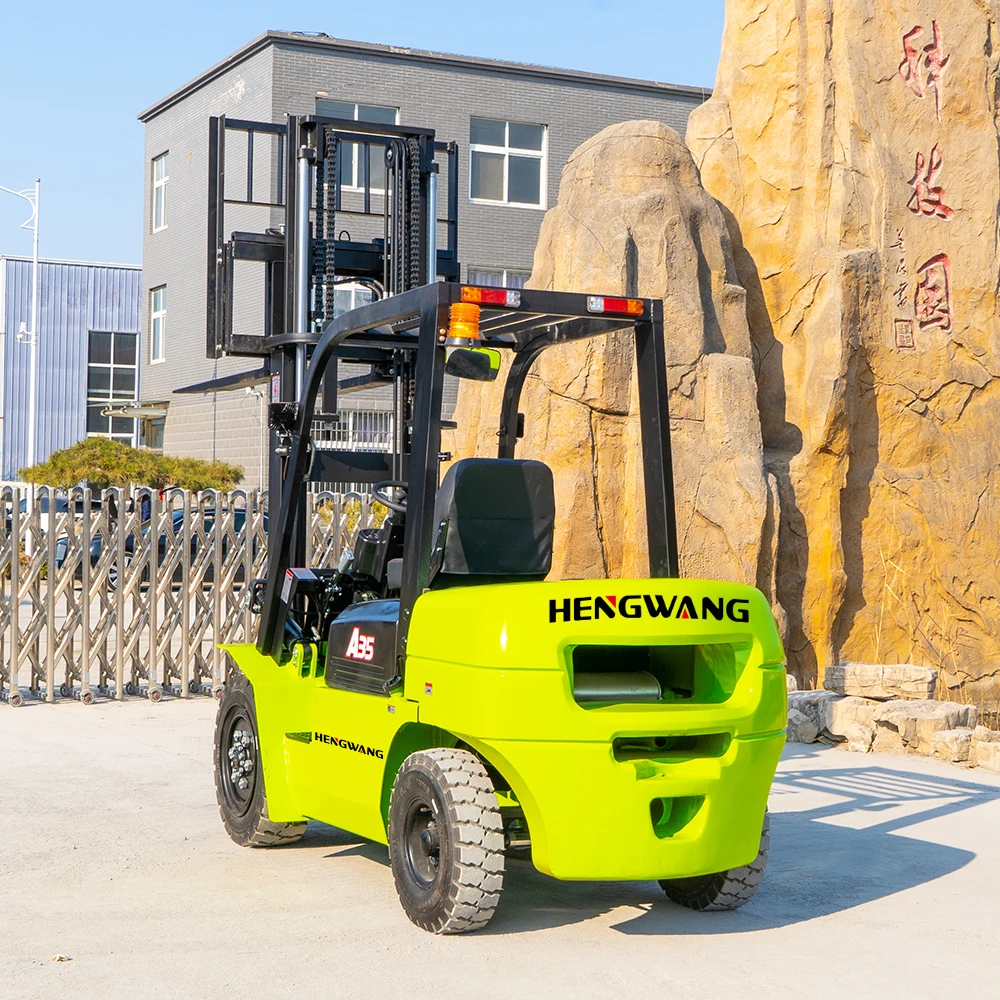 HWC-35 off-road wheel forklift diesel forklift 3 tons 3.5 tons mechanical diesel off-road forklift color support customization