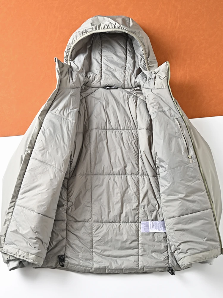 سترة رجالية قطنية سميكة للخارج دافئة عادية بأسلوب عسكري مقاومة للرياح أنيقة للخارج بأسلوب حضري طول عادي فضفاضة