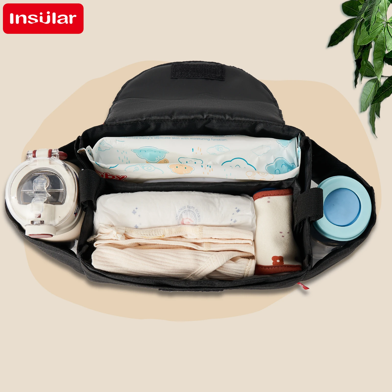 Insular Diaper Bag Baby Milk Bottle Insulation Bags Mummy Storage Bag For Baby Stuff Collection Stroller Accessories Baby Care