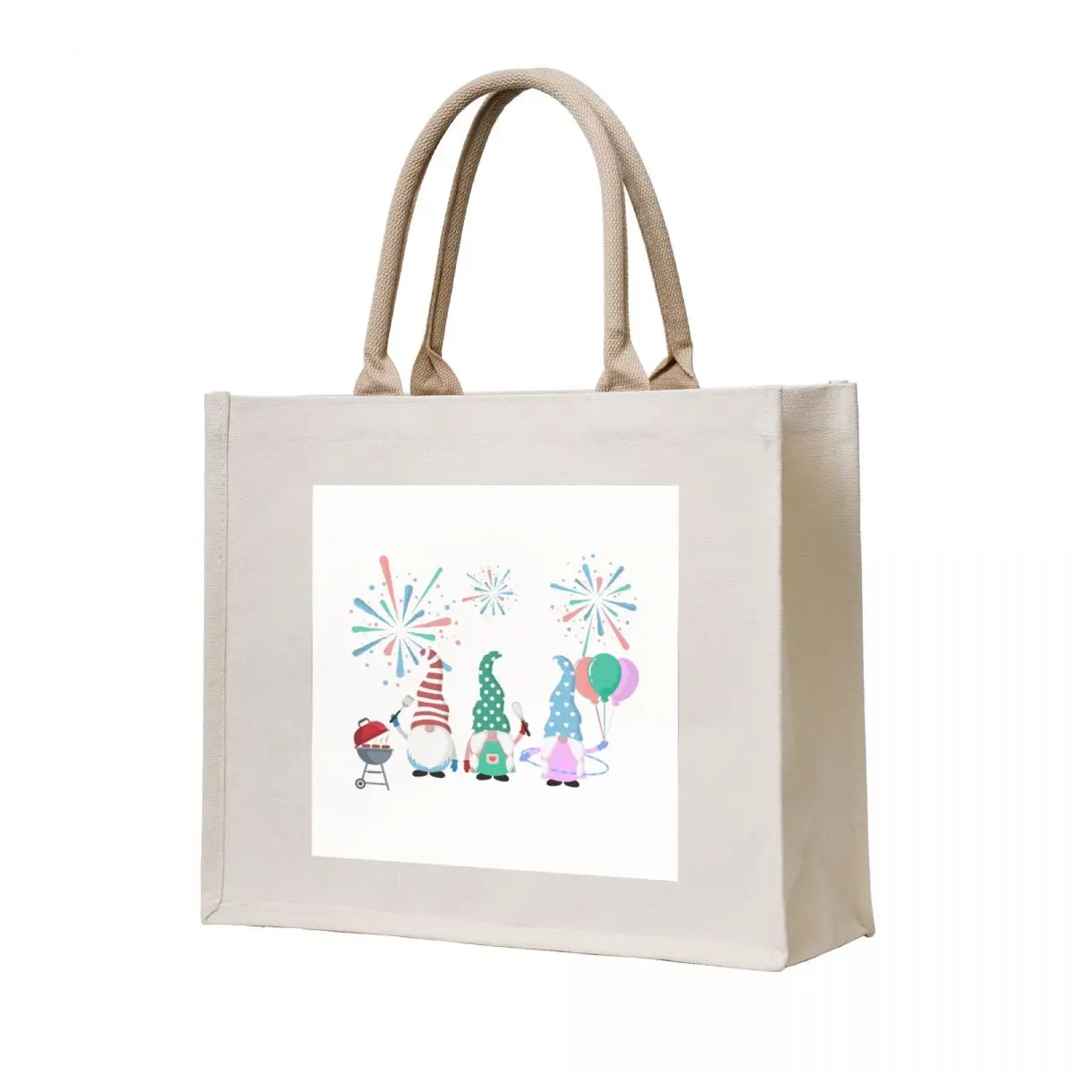 

BBQ Gnome Party - Cute Gnomes having a BBQ, baking and playing Tote Bag Candy bags tote bags cloth bags handbag