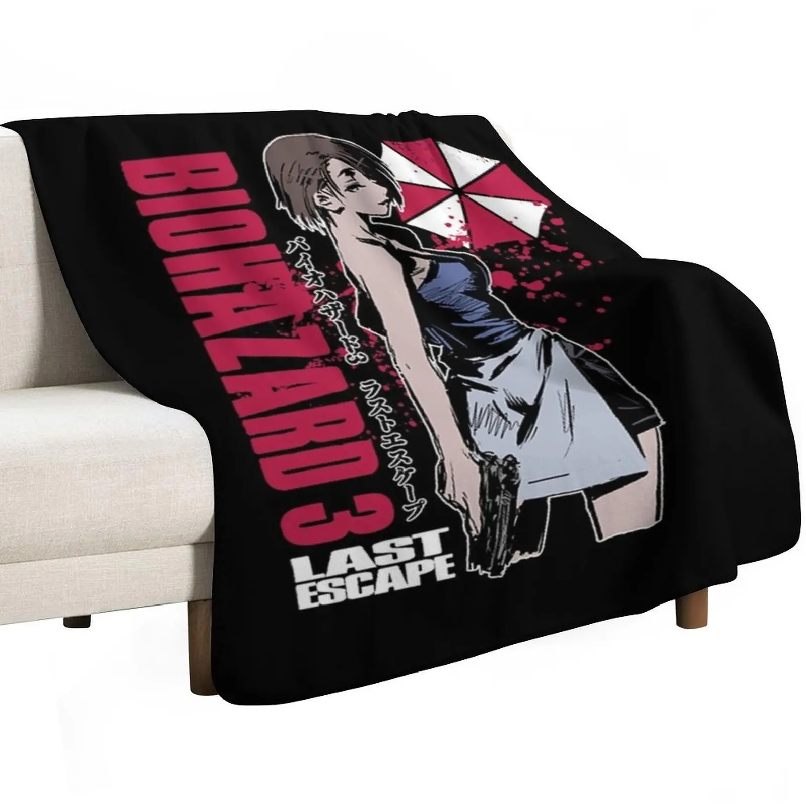BIOHAZARD 3 T-Shirt Gift For Fans, For Men and Women, Father Day, Family Day, Halloween Day, Thanksgiving, Christm Throw Blanket