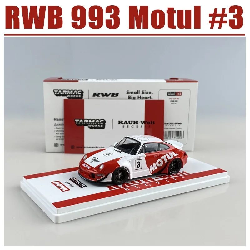 

Tarmac Works 1/43 RWB 993 Motul #3 Alloy Toy Motor Vehicle Diecast Metal Model Gifts