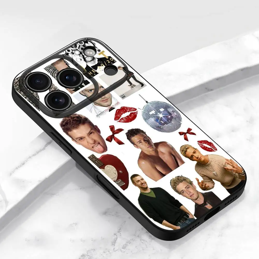 J-Justin Timberlake gerechtvaardigd telefoonhoesje voor iPhone 13,16,11,14,17,12,15,plus,E,Air,Pro,Max,mini beschermende zwarte hoes