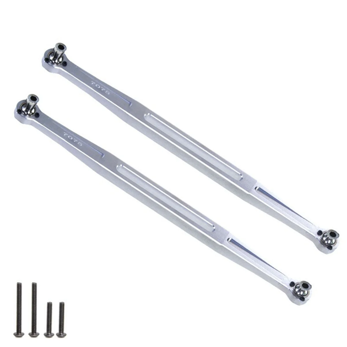 Suitable for 1/5 TRAXXAS XRT 8S X-Maxx 8S WideMaxx Aluminum Alloy 7075 Front Steering Rod,Silver