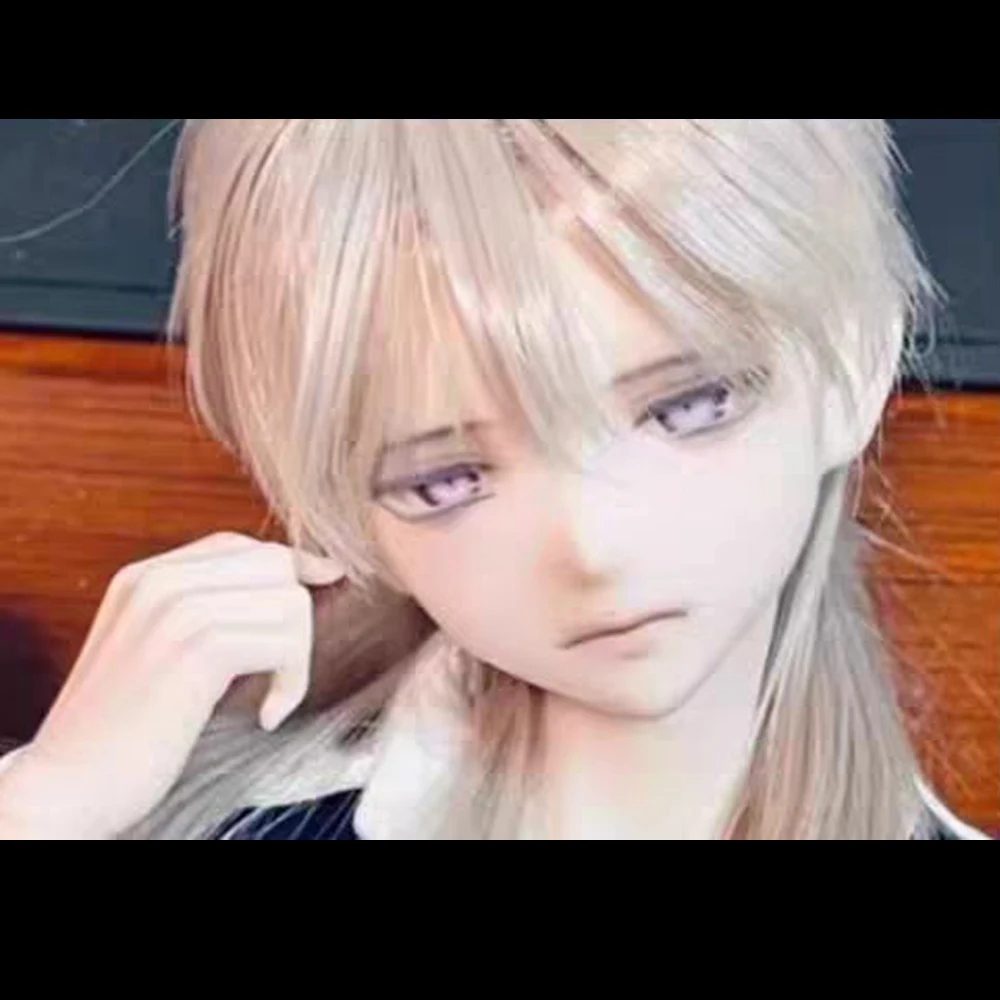 

New 1/4 BJD Doll Head Anime Boy Resin Material Doll Anime DIY Doll Head No Makeup Toys Gift