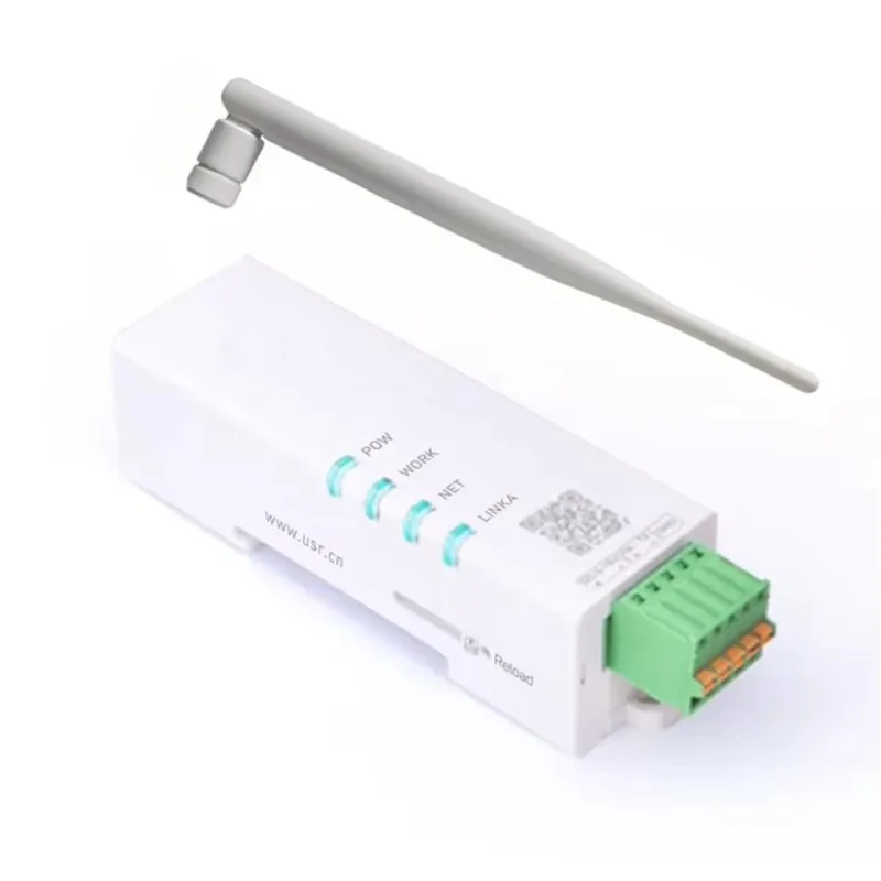 USR-DR154 Din-Rail 4G LTE Cat 1 Industrial Cellular Modem High Speed RS485 Port with SIM Card Slot Remote Communication