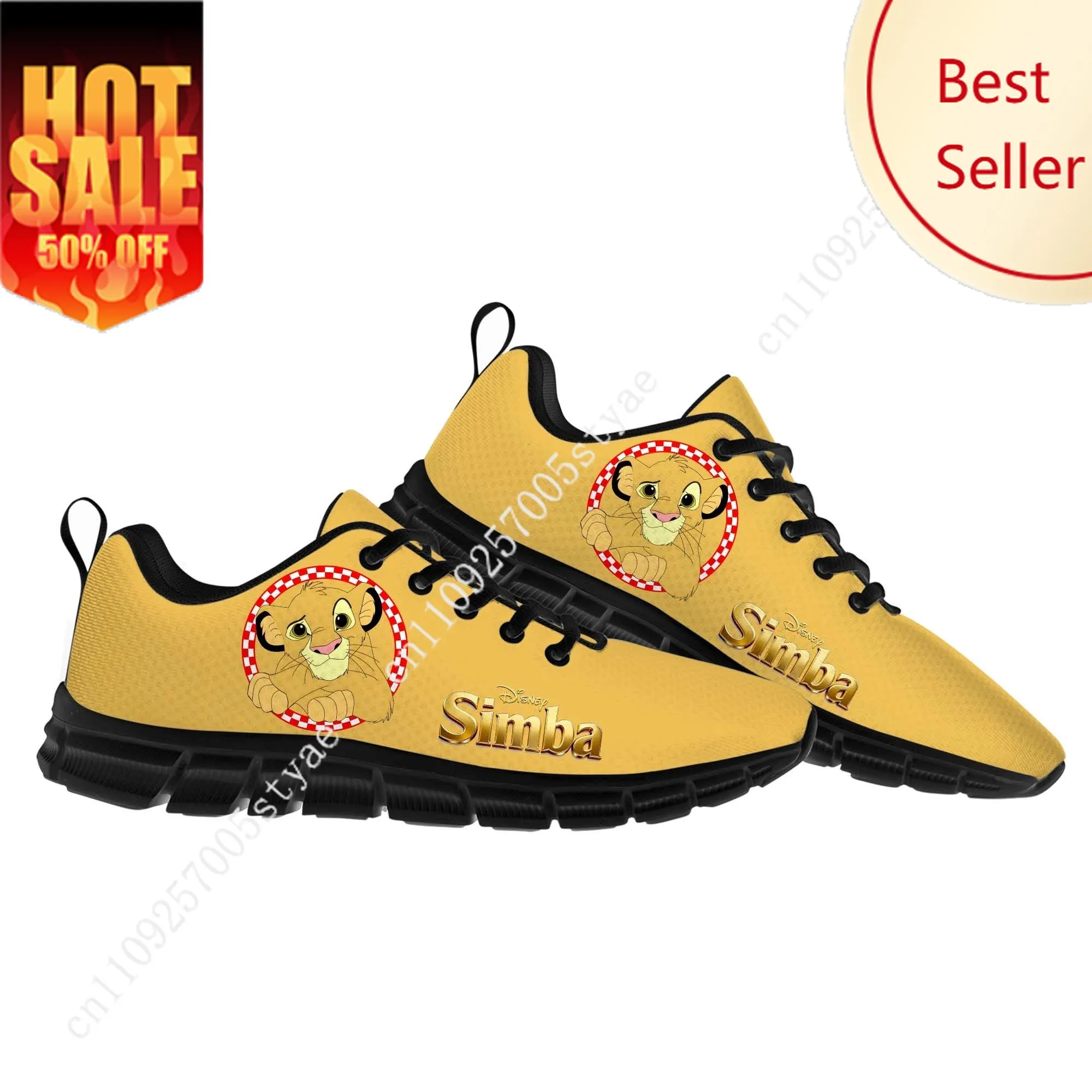 

Simba The Lion King Sports Shoes Disney Cartoon Decorate Sneakers Design Your Photo Logo Text Party Holiday Gifts Custom Shoe