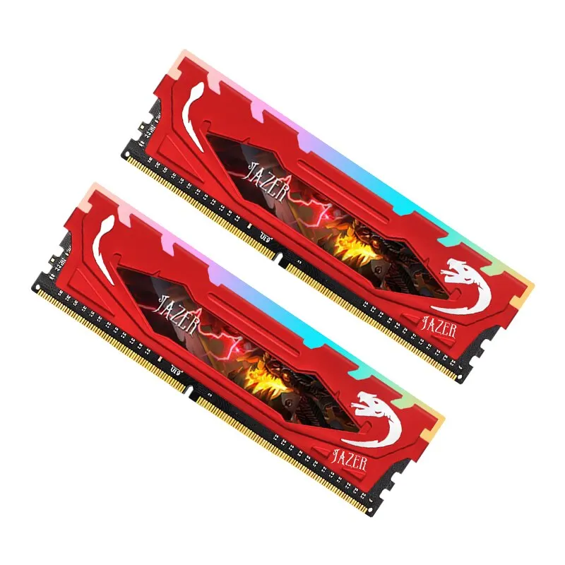 JAZER RGB Memoria Ram DDR4 16GB 8 GBx2 32G 16 GBx2 3200MHz Dwukanałowy Oszałamiający Pulpit Gaming Memory Ram