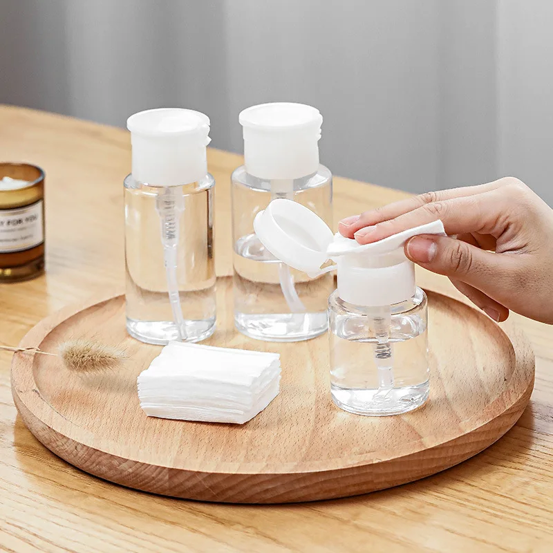 1p 리필 가능한 병 푸시 타입 병입 펌프 디스펜서 네일 폴리시 및 메이크업 리무버 병 2026