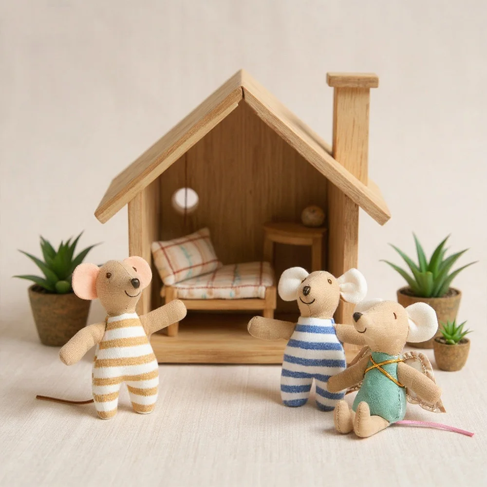 

Мягкая плюшевая игрушка-мышка (1 шт.) для детей – подарок на праздник, день рождения, декор для комнаты, для ролевых игр, мягкая игрушка-животное